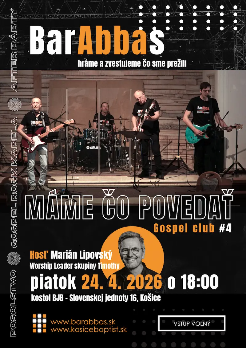 Koncert kapely Barabbas v Košiciach, hosť Marián Lipovský